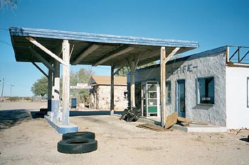 Abandoned cafe at Essex, California