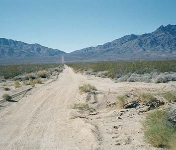 Pipeline Road over Foshay Pass, Providence Mountains, California